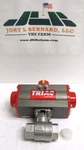 1" Fnpt CF8M Ball Valve, With Triac F/c Actuator, 22TX1002R2SXX. Fixed Price $340.00.