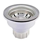Keeney K1442PC Deep Cup Plastic Sink Strainer With Fixed Post Basket, Chrome New. Fixed Price $14.99.