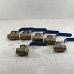 Lot Of New Ovc Q104 Brass Ball Valve 250PSI 600CWP 3/8IN Npt 200BRFT 5G125G. Fixed Price $108.80.