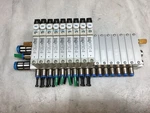 Vtug 572230 Valve Manifold W/ 9X Festo VUVG-B10-M52-RZT-F-1P3 & 7X Blank Modules. Fixed Price $38.99.