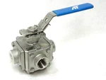 A-t Controls Series 33-1T, 3/4" Fnpt, 1000 Psi, 4-PORT Ball Valve, CF8M, 316. Fixed Price $199.99.