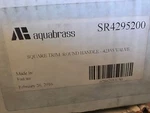 Aquabrass - Square Trim Round Handle For 42355 Valve. Fixed Price $120.00.