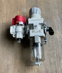 Smc AW30-03-A Pneumatic Filter Regulator & VHS30-03A Pressure Relief Air Valve. Fixed Price $50.00.