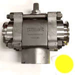 Whitey 3-WAY Ball Valve 55SDL3BX CF3M SS68XTSC32F32 W/1-1/2" Sanitary Fittings. Fixed Price $200.00.