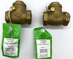 Qty: 2 Smith Cooper Sci 3/4" Ips Brass Inline Swing Check Valve 173 9191IL. Fixed Price $15.95.