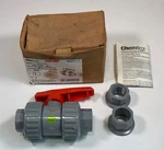 Nibco Chemtrol Ball Valve U51TB-E 3/4" Corzan. Fixed Price $44.00.
