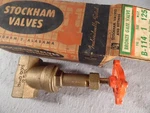 Stockham B-114 Bronze Gate Plumbing Valve Size Wsp 125 Split Wedge Rising Stem. Fixed Price $24.99.