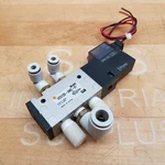 Smc VZ5120-5MZ-01 Port Solenoid Valve, 24 Vdc, Rc 1/8 Size Used. Fixed Price $31.58.