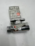 (QTY3) Keeney Quarter Turn Straight Valve Lead Free 1/2" Sweat X 3/8" Od 272036. Fixed Price $35.89.
