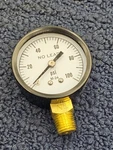 (qty 2) Merrill PGNL100: 2" Steel Case No Lead Pressure Gauge, 1/4" Npt 0-100PSI. Fixed Price $19.99.