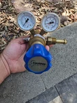 Harris Specialty Gas Two-stage Regulator HP722-125-590-C CGA-590 Works Great. Fixed Price $189.00.