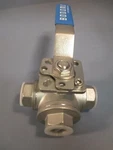 Bonomi Ball Valve 3/4 In 3-WAY Hand Operated CF8M 1000 Wog BV3IGTF-0751-A. Fixed Price $119.99.