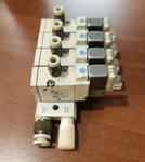 Smc SYJ512-5L0S-M5 Solenoid Valves 4 On Block -B2D. Fixed Price $69.99.
