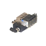 (lot Of 4) Mac 34B-L00-GDFA-1KV 2-WAY Solenoid Valve W/ Circuit Bar & Elbow Conn. Fixed Price $145.29.