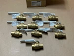 10X Pack Lot Fnw 3/4" Brass Ball Valve 2-PIECE Sweat Full Port 600 Wog. Fixed Price $97.99.