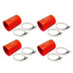 4PCS 4" X 6" Inch Silicone Red Hump Hose Charge Air Cooler W/clamps 7715-0002. Fixed Price $52.94.
