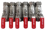 Ham-let H-700-SS-L-1-T-LD Manual 2-WAY Ball Valve Lot Of 6 Working. Fixed Price $510.25.
