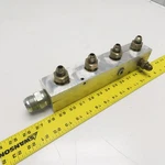 8 Port 90 Aluminum Hydraulic Fluid Manifold Block. Fixed Price $59.99.