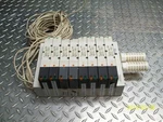 Smc Manifold Solenoid Valve Assembly (2) VQ4101-5W & (6) VQ4201-5W. Fixed Price $120.00.