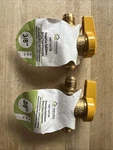 Homewerks VGV1LHT2B Premium Gas Ball Valve Flare Inlet/outlet Brass 3/8-INCH. Fixed Price $30.00.
