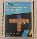 Cash Acme 3/4" Sharkbite Thermostatic Mixing Valve Tmv HG110-D #24505 New Sealed. Fixed Price $69.99.