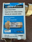 Watts 3/4 LF7R-U2-2 Dual Check Valve. Fixed Price $40.00.