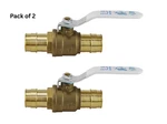 APOLLO1 In. Brass Pex Expansion Barb Ball Valve- Pack Of 2. Fixed Price $21.00.