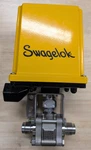 Whitey / Swagelok MS-142DCE Actuator, 24VDC, 0.9A, 11.3 N-m With Ball Valve. Fixed Price $315.00.