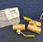 (qty 3) Dormont Q11F-600TB: 3/4" Brass Gas Shut-off Ball Valve Wog. Fixed Price $32.94.
