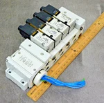 Numatics 041SA400M0000F Terminal Solenoid Valve Manifold 150 Psi 24V Dc 4-BANK. Fixed Price $158.39.