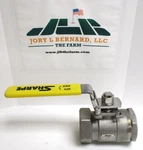 Sharpe 50C767 Fnpt X 1-1/2" Bore Sst Ball Valve, 3000 Wog Surplus. Fixed Price $180.00.