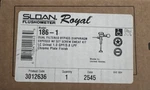 Sloan 3012636 Regal Urinal Flush Valve 1.0GPF Chrome 186-1 1/2 Inch Inlet New. Fixed Price $150.00.