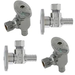 4X Keeney Quarter Turn Stop Valve 1/2 Pex 3/8 Od Angle Barb Compression. Fixed Price $19.75.