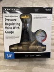 Apollo Hand-adjustable Pressure Regulating Valve With Gauge 3/4" Bronze. Fixed Price $50.00.