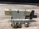 Numatics 122BB600M000061 Solenoid Air Valve W/manifold Block #122B153PR3. Fixed Price $32.99.