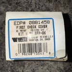 Watts Second Check Cover Kit Bfp-rk Edp# 881458 No. 709/909 Sizes 3/4"-1". Fixed Price $35.99.