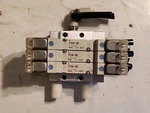 Smc Used (3) SY3240-5MZ Solenoid Valve W/ Manifold Block- Free Shipping. Fixed Price $79.00.