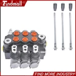 Findmall 3 Spool Hydraulic Directional Control Valve Double Acting 11GPM. Fixed Price $59.49.