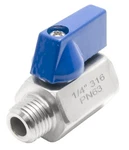 1/4" Stainless Steel (316) Mini Ball Valve - Fxm Npt. Fixed Price $18.46.