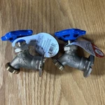 Homewerks Brass Sillcock Valve 1/2 Inch Output Input Spigot Set Of Two. Fixed Price $10.99.
