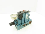 Mac 6316D-000-PM-111DA Pneumatic Directional Valve W/pressure Regulator 120V. Fixed Price $259.99.
