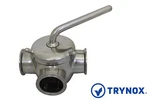 Tri Clamp Sanitary Stainless Steel 304 1" Plug Valve Trynox. Fixed Price $221.81.