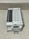 Smc SQ2131N-5-C8-D W/ Base 10 Solenoid Valves. Fixed Price $200.00.