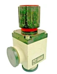 Leybold Heraeus Mod 287-02-B1 Vacuum Control Valve Right Angle DN25. Fixed Price $95.00.