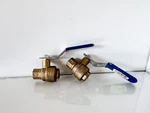 Pair Of Nibco 1/4" Fnpt Brass Ball Valve Inline T-SP600 Threaded (EL17). Fixed Price $24.95.