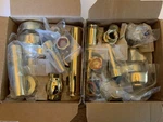 Sloan Royal Valve Guildmark Flushometer - Two New Sets Polished Brass Pvd. Fixed Price $350.00.