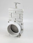 Valterra 6401P Pvc Pneumatic Gate Valve, White, 4" X Slip, Stainless Paddle. Fixed Price $78.88.