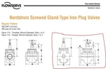 Nordstrom 115 Lubricated Plug Valve 3" Class 125 (200-WOG) Flanged Ends. Fixed Price $477.61.