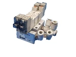 Smc SS5Y3-41-02-C6F-Q Pneumatic Manifold W/ X SY3240-5L0U-Q Solenoid Valve. Fixed Price $77.21.