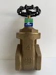 Everflow Valve 4"-IN Fip Brass Gate 205T004-NL Lead Free 200 Wog Fnpt Nsf. Fixed Price $147.00.